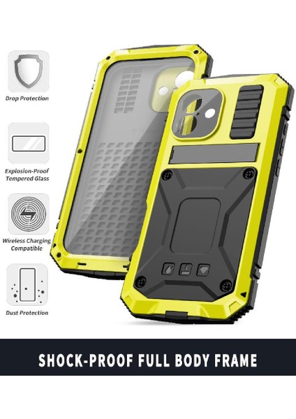 IPhone 16 Için Metal Kasa Withkickstand 360 Tam Vücut Koruyucu Kapak (Yurt Dışından) fiyatları