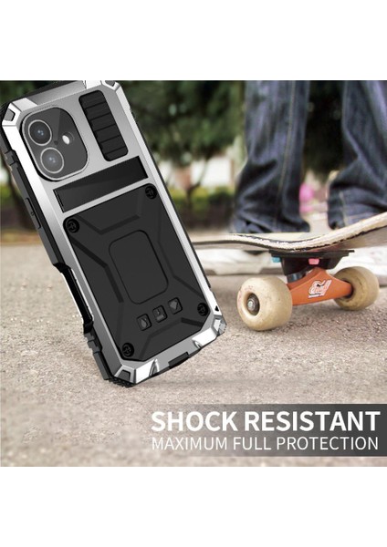 IPhone 16 Için Metal Kasa Artı Şok Geçirmez Cam Ekran Koruyucu 360 (Yurt Dışından) fiyatları