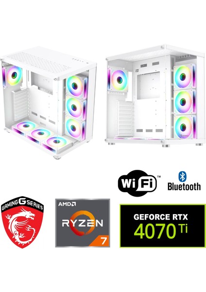 12GB RTX4070Tİ – Gaming Pc Ddr5 -Ryzen 7 7800X3D – 32GB Ddr5 Ram – 1 Tb M.2 SSD – Sıvı Sogutmalı