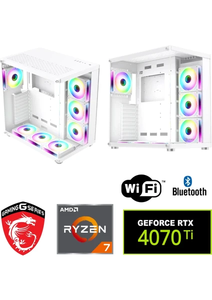 12GB RTX4070Tİ – Gaming Pc Ddr5 -Ryzen 7 7800X3D – 32GB Ddr5 Ram – 1 Tb M.2 SSD – Sıvı Sogutmalı