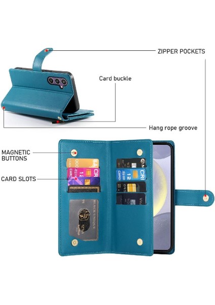 Samsung Galaxy S24 Artı Çok Fonksiyonlu Cüzdan Iş Için Flip Case (Yurt Dışından) fiyatları