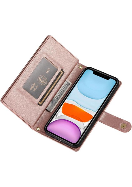 IPhone 11 Için Flip Case Crossbody Kayış Standı Cüzdan Çok Fonksiyonlu (Yurt Dışından) fiyatları