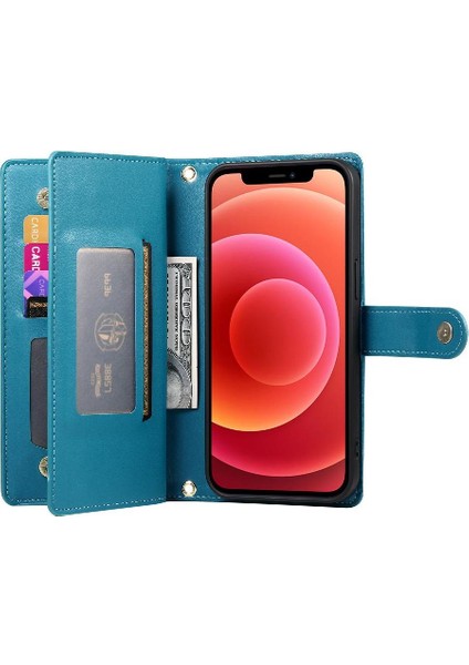 IPhone 12 Pro Için Flip Case Crossbody Kayış Iş Çok Fonksiyonlu (Yurt Dışından)