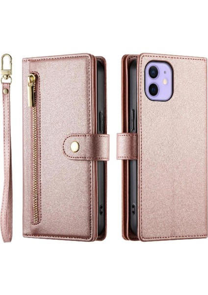 IPhone 12 Pro Için Flip Case Crossbody Kayış Iş Çok Fonksiyonlu (Yurt Dışından)