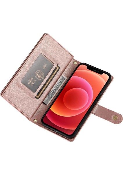 IPhone 12 Pro Için Flip Case Crossbody Kayış Iş Çok Fonksiyonlu (Yurt Dışından)