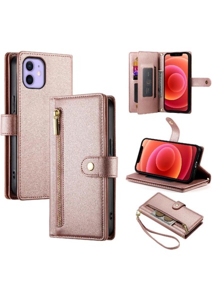 IPhone 12 Pro Için Flip Case Crossbody Kayış Iş Çok Fonksiyonlu (Yurt Dışından)