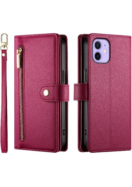 IPhone 12 Pro Için Flip Case Crossbody Kayış Iş Çok Fonksiyonlu (Yurt Dışından)
