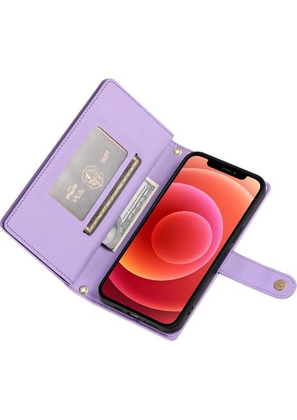 IPhone 12 Pro Için Flip Case Crossbody Kayış Iş Çok Fonksiyonlu (Yurt Dışından)