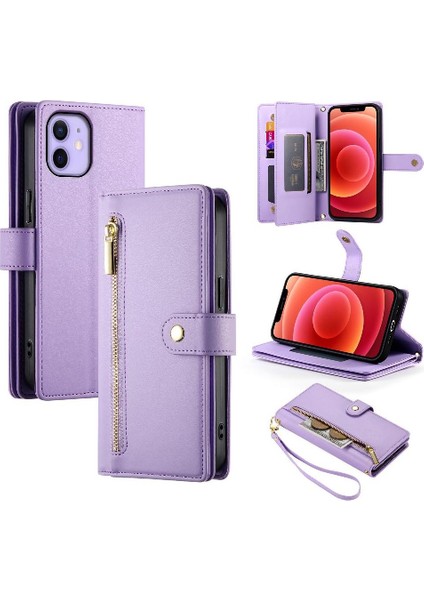 IPhone 12 Pro Için Flip Case Crossbody Kayış Iş Çok Fonksiyonlu (Yurt Dışından)