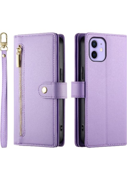 IPhone 12 Pro Için Flip Case Crossbody Kayış Iş Çok Fonksiyonlu (Yurt Dışından)
