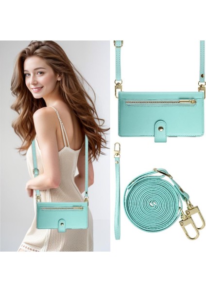 IPhone 12 Pro Için Flip Case Crossbody Kayış Iş Çok Fonksiyonlu (Yurt Dışından)