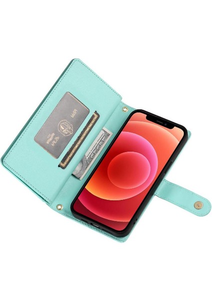 IPhone 12 Pro Için Flip Case Crossbody Kayış Iş Çok Fonksiyonlu (Yurt Dışından)