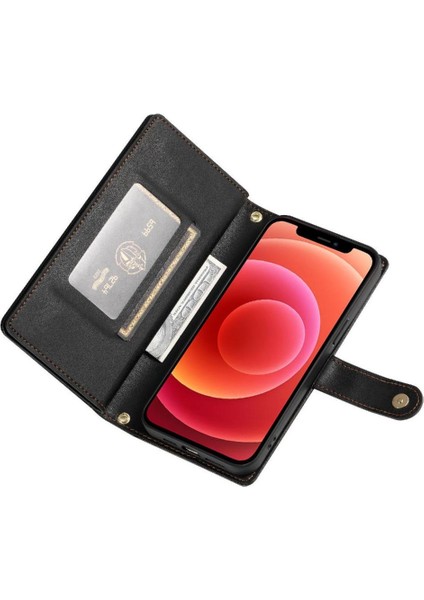 IPhone 12 Pro Için Flip Case Crossbody Kayış Iş Çok Fonksiyonlu (Yurt Dışından)