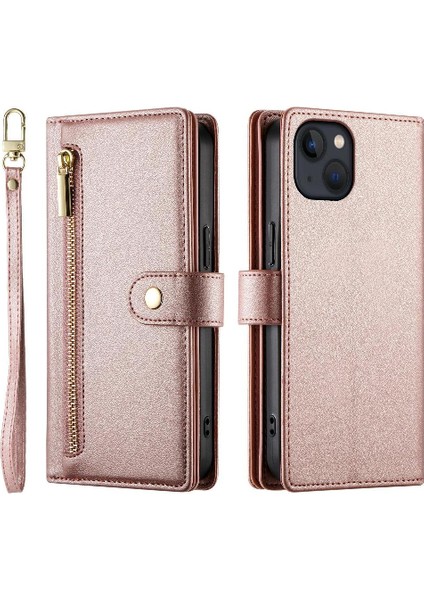IPhone 13 Iş Cüzdan Standı Crossbody Askısı Için Flip Case (Yurt Dışından)