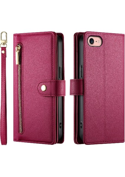 IPhone 6 Için Flip Case Çok Fonksiyonlu Crossbody Kayış Iş Cüzdan (Yurt Dışından)