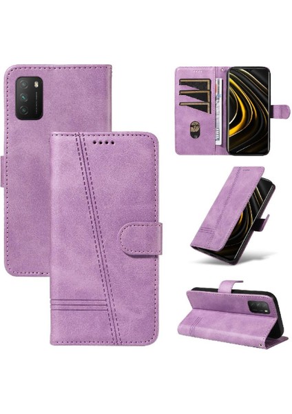 Xiaomi Redmi 9t Için Filp Durumda Preslenmiş Pu Deri Cüzdan Telefon Kılıfı ile (Yurt Dışından) indirimleri
