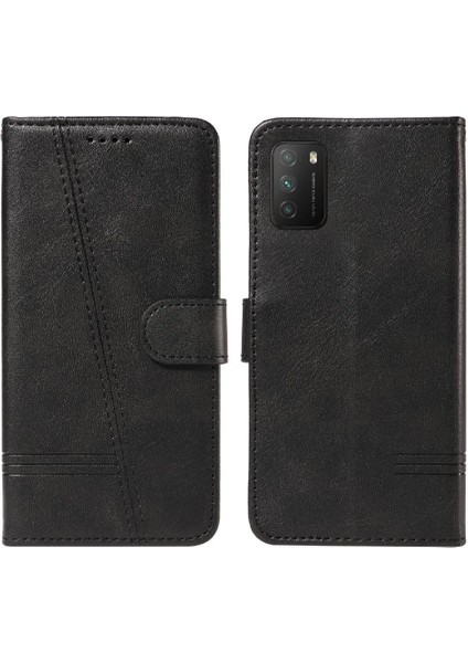 Xiaomi Redmi 9t Için Filp Durumda Preslenmiş Pu Deri Cüzdan Telefon Kılıfı ile (Yurt Dışından) indirimleri