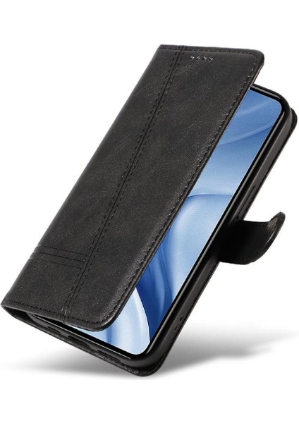 Xiaomi 11 Lite Için Filp Durumda Preslenmiş Pu Deri Cüzdan Telefon Kılıfı Siyah (Yurt Dışından) indirimleri