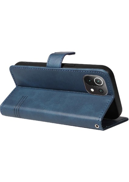 Xiaomi 11 Lite Için Filp Durumda Preslenmiş Pu Deri Cüzdan Telefon Kılıfı Siyah (Yurt Dışından) fırsatları