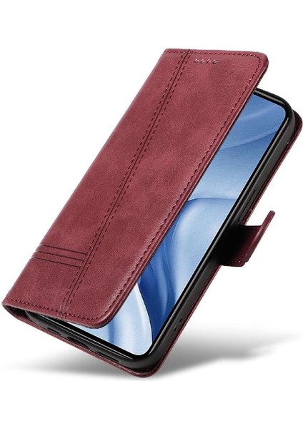 Xiaomi 11 Lite Için Filp Durumda Preslenmiş Pu Deri Cüzdan Telefon Kılıfı Siyah (Yurt Dışından) fiyatları