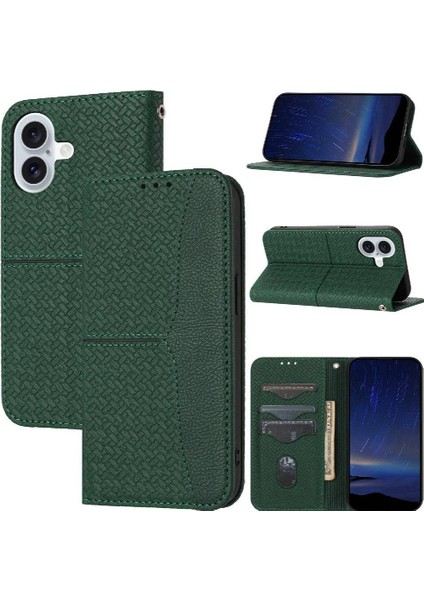 IPhone 16 Flip Folio Kitap Pu Deri Kapak El Cüzdan Kredi (Yurt Dışından) indirimleri