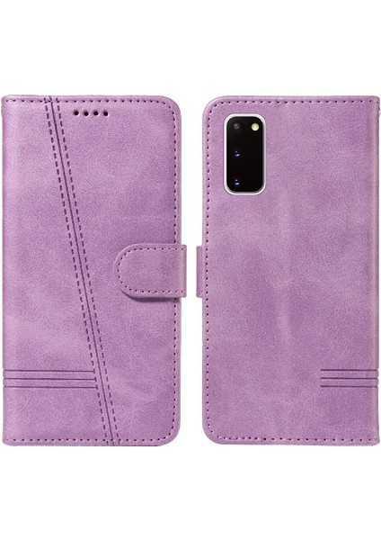 Kredi Kartı Yuvası ile Samsung Galaxy S20 Için Filp Durumda Cüzdan Telefon Kılıfı (Yurt Dışından)