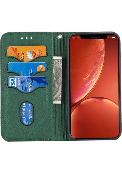 IPhone 16 Için Kılıf Pro Max Pu Deri Kapak Kredi Kartı Tutucu Flip Folio (Yurt Dışından)
