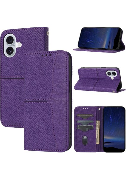 IPhone 16 Flip Folio Kitap Pu Deri Kapak El Cüzdan Kredi (Yurt Dışından)