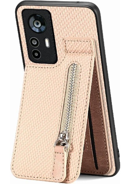 Xiaomi 12T Fermuar Crad Yuvası Manyetik Araç Montaj Cüzdan Standı (Yurt Dışından)