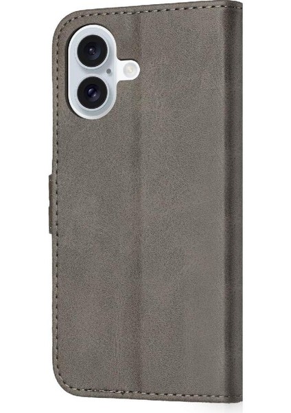 IPhone 16 Için Cüzdan Durumda Kart Tutucu Kickstand Tüm Yuvarlak Koruma (Yurt Dışından)