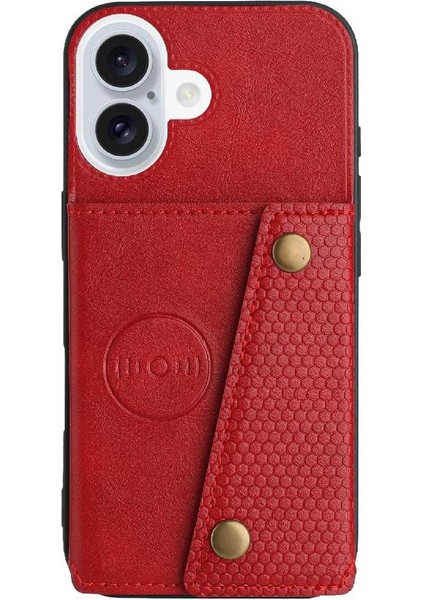 IPhone 16 Için Cüzdan Kılıf Cüzdan Kılıf Darbeye Koruyucu Kickstand Kart (Yurt Dışından) fırsatları