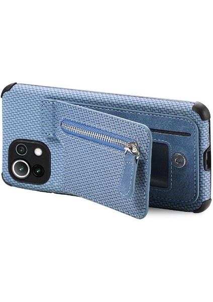 Xiaomi 11 Lite Için Kılıf Standı Crad Yuvası Cüzdan Manyetik Araç Montaj Fermuar (Yurt Dışından) fiyatları