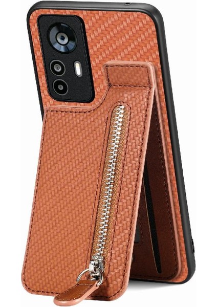 Xiaomi 12T Fermuar Crad Yuvası Manyetik Araç Montaj Cüzdan Standı (Yurt Dışından)