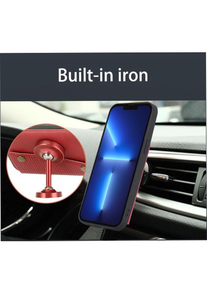 IPhone 16 Için Cüzdan Durumda Pro Max Cüzdan Durumda Kickstand Buit Demir Kart (Yurt Dışından)
