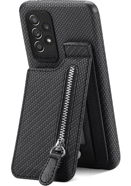 Samsung Galaxy A72 5g Fermuar Cüzdan Crad Yuvası Manyetik Araç Montaj (Yurt Dışından)