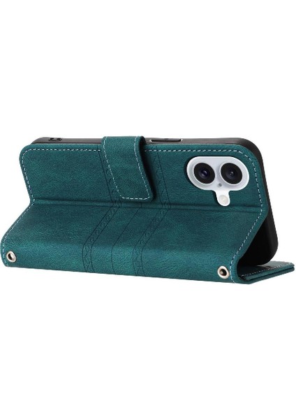 IPhone 16 Için Flip Case Manyetik Kapatma Kickstand Darbeye Koruyucu (Yurt Dışından) fırsatları