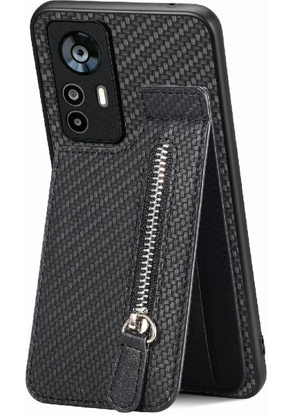 Xiaomi 12T Fermuar Crad Yuvası Manyetik Araç Montaj Cüzdan Standı (Yurt Dışından)