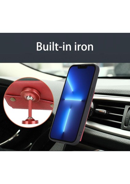 IPhone 16 Için Cüzdan Durumda Pro Max Cüzdan Durumda Kickstand Buit Demir Kart (Yurt Dışından)