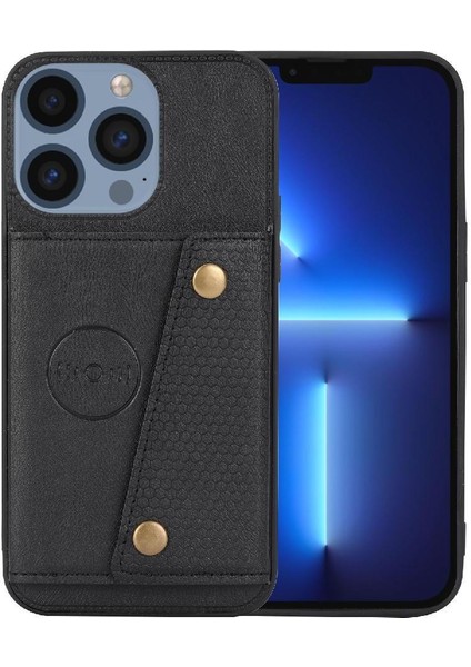 IPhone 16 Için Cüzdan Durumda Pro Max Cüzdan Durumda Kickstand Buit Demir Kart (Yurt Dışından)