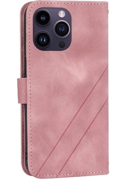 IPhone 16 Için Filp Durumda Pro Max Kickstand Bilek Kayışı El Cüzdan Kredi (Yurt Dışından)