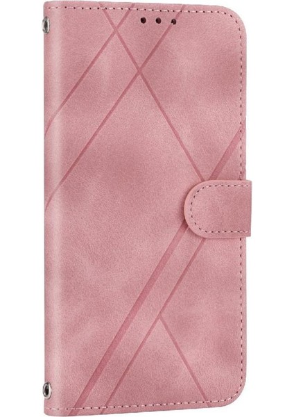IPhone 16 Için Filp Durumda Pro Max Kickstand Bilek Kayışı El Cüzdan Kredi (Yurt Dışından)