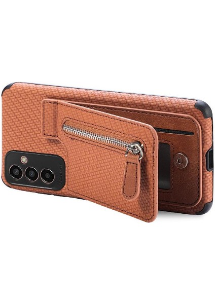 Samsung Galaxy M13 Için Kılıf Standı Fermuar Cüzdan Manyetik Araç Montaj Crad (Yurt Dışından) fırsatları