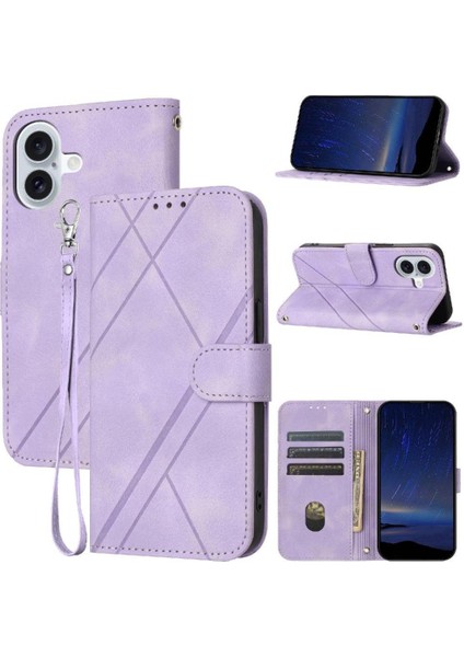 IPhone 16 Için Filp Durumda Tam Koruma Kickstand Anti Scratch Pu Deri (Yurt Dışından) modelleri
