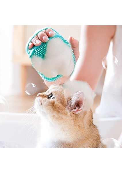 Evcil Hayvan Banyo Fırçası Duş Jeli ile Eklenebilir, Kedi Teddy Golden Retriever Banyo Yumuşak Tutkal Masaj Fırçası Temizlik Malzemeleri (Yurt Dışından) fiyatları