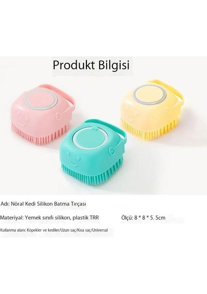 Evcil Hayvan Banyo Fırçası Duş Jeli ile Eklenebilir, Kedi Teddy Golden Retriever Banyo Yumuşak Tutkal Masaj Fırçası Temizlik Malzemeleri (Yurt Dışından) modelleri