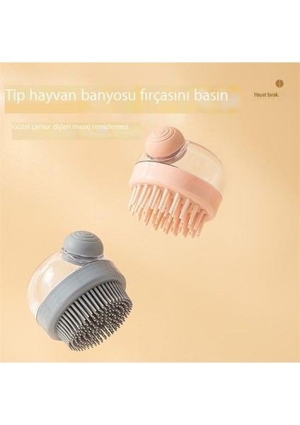 Pres Tipi Silikon Evcil Hayvan Banyo Fırçası Sıvı Köpek Masaj Fırçası Kedi Banyo Fırçası Evcil Hayvan Temizlik Malzemeleri (Yurt Dışından) fiyatları