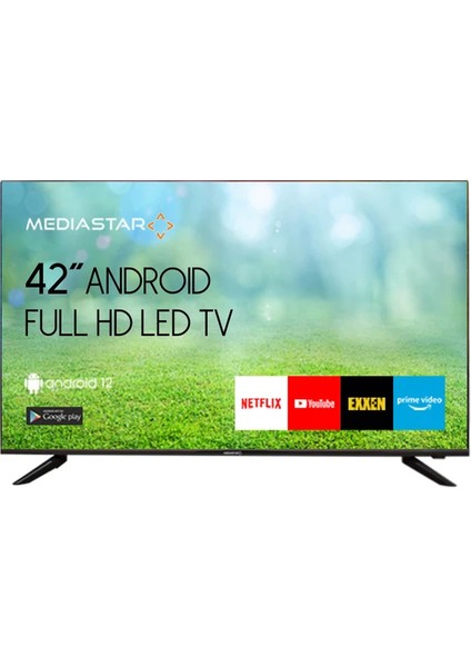 42" 106 Ekran Android Uydulu Wifi Hd Led Tv