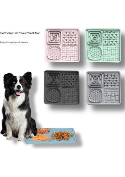 Silikon Evcil Hayvan Yavaş Besleme Matı, Devrilme Önleyici, Dökülme Önleyici, Köpek Yalama Matı, Boğulma Önleyici Köpek Maması Eşyaları, Evcil Hayvan Malzemeleri (Yurt Dışından) fiyatları