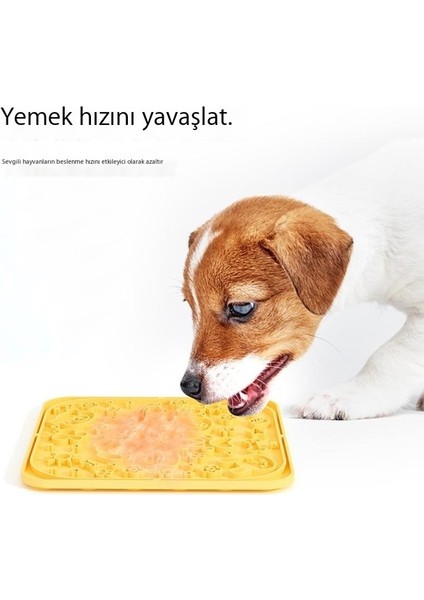 Evcil Hayvan Yalama Matı, Köpek Yavaş Yeme Matı, Kedi Yalama Matı, Kaymaz Mat, Rahatlatıcı ve Rahatlatıcı Mat (Yurt Dışından)