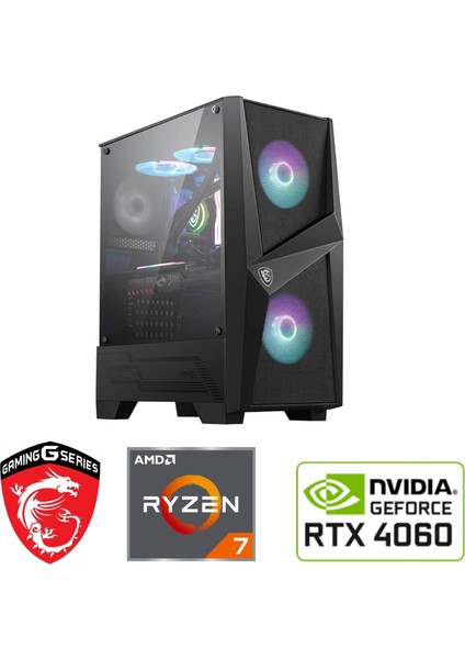 8 GB Rtx 4060 – Gaming Pc Ddr5 -Ryzen 7 7800X3D – 32GB Ddr5 Ram – 1 Tb M.2 SSD – Sıvı Sogutmalı